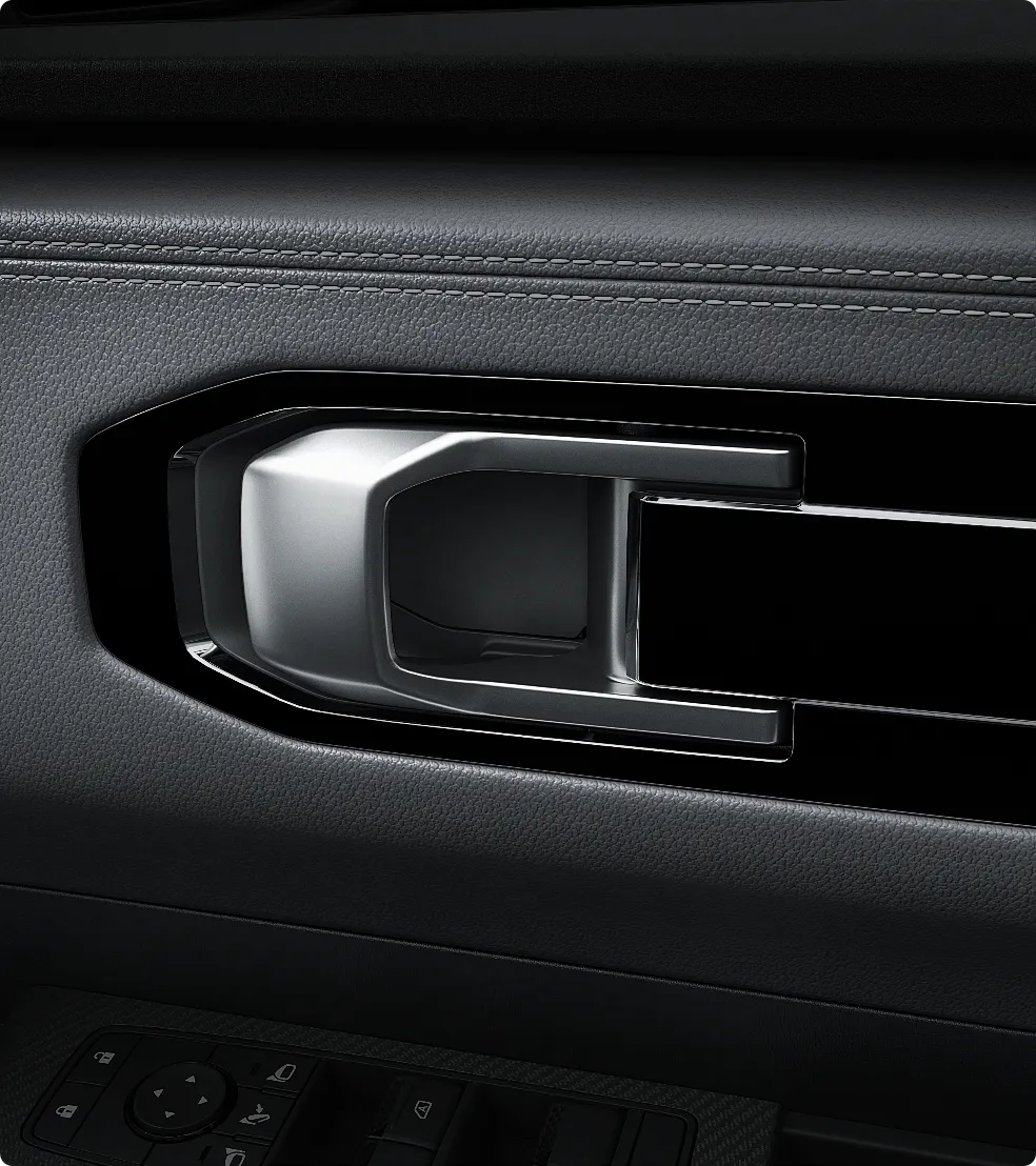 Soft-to-touch intuitive door handles